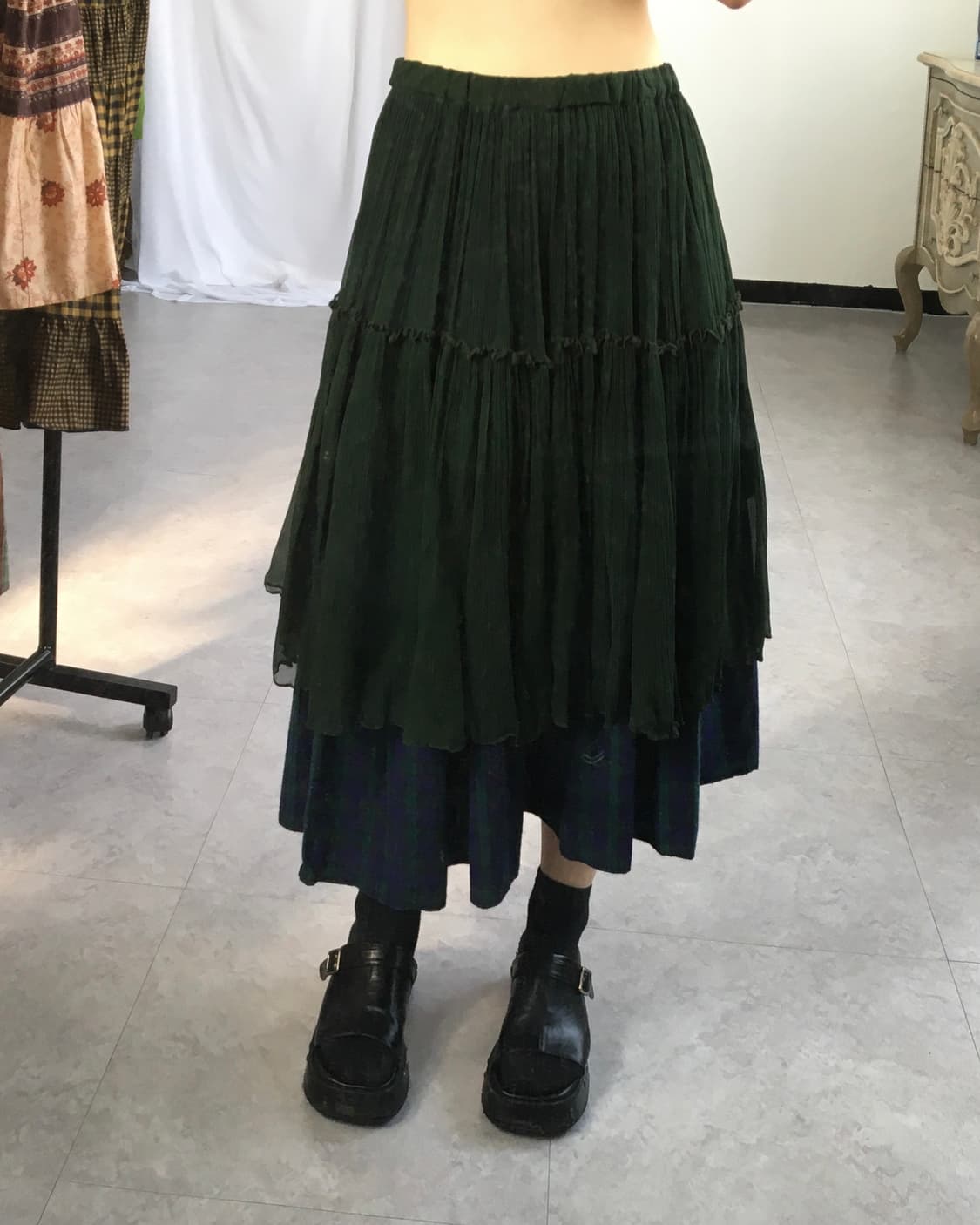 Layered pleats skirt 상품이미지7