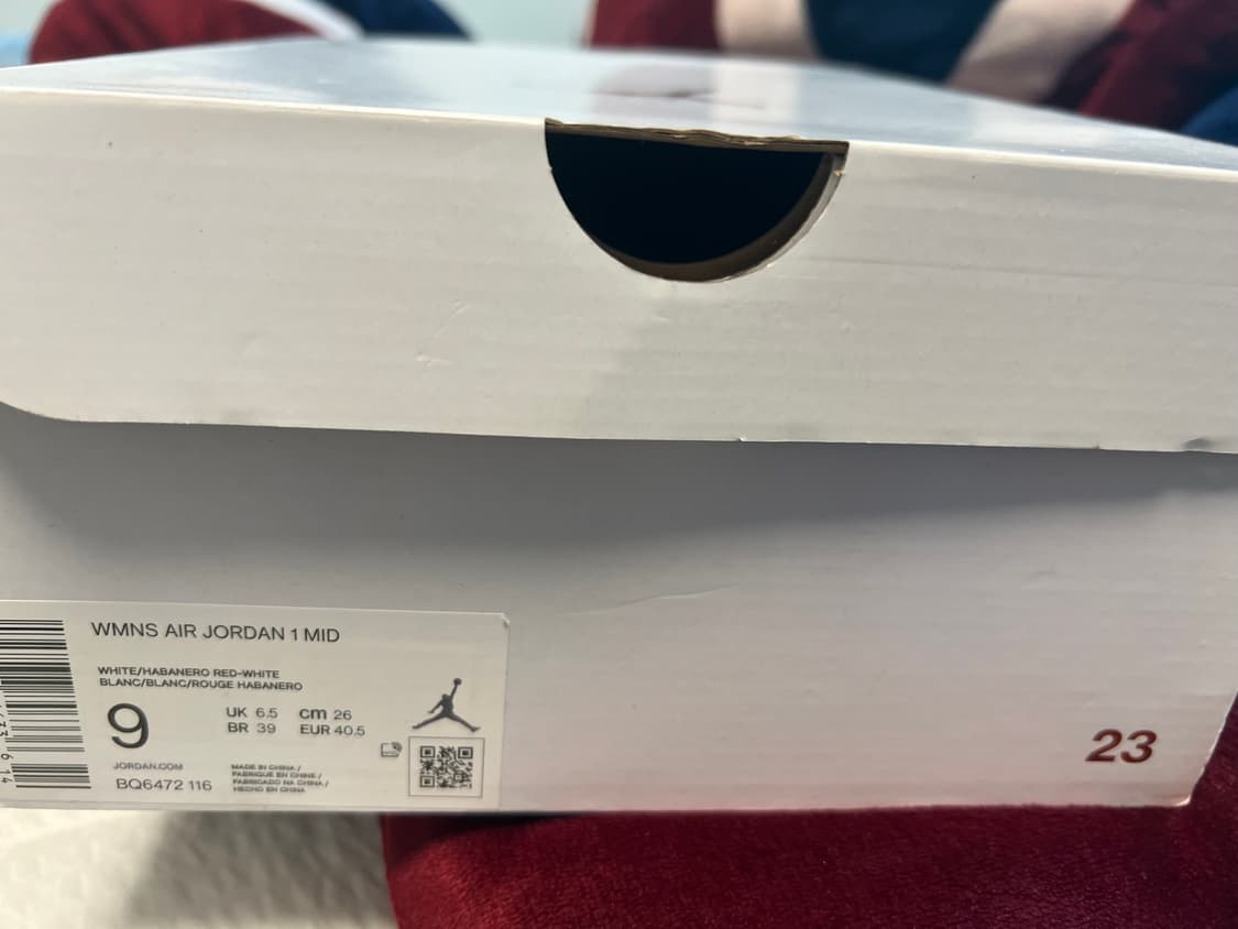 W 조던1 미드 하바네로 레드 260  상품이미지9