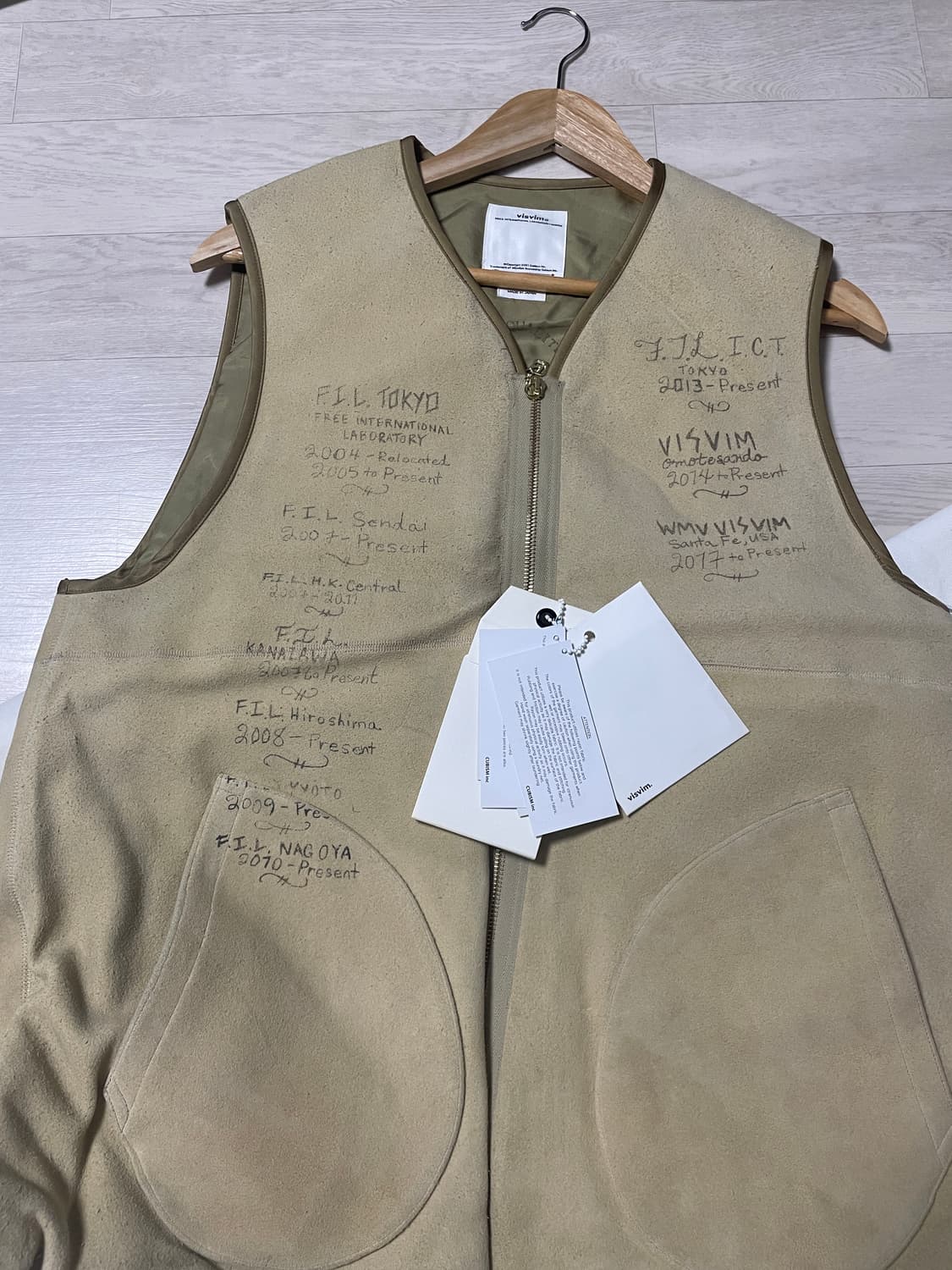 VISVIM 비즈빔 21FW 타나 디어스킨 다운 베스트 2 사이즈 상품이미지2