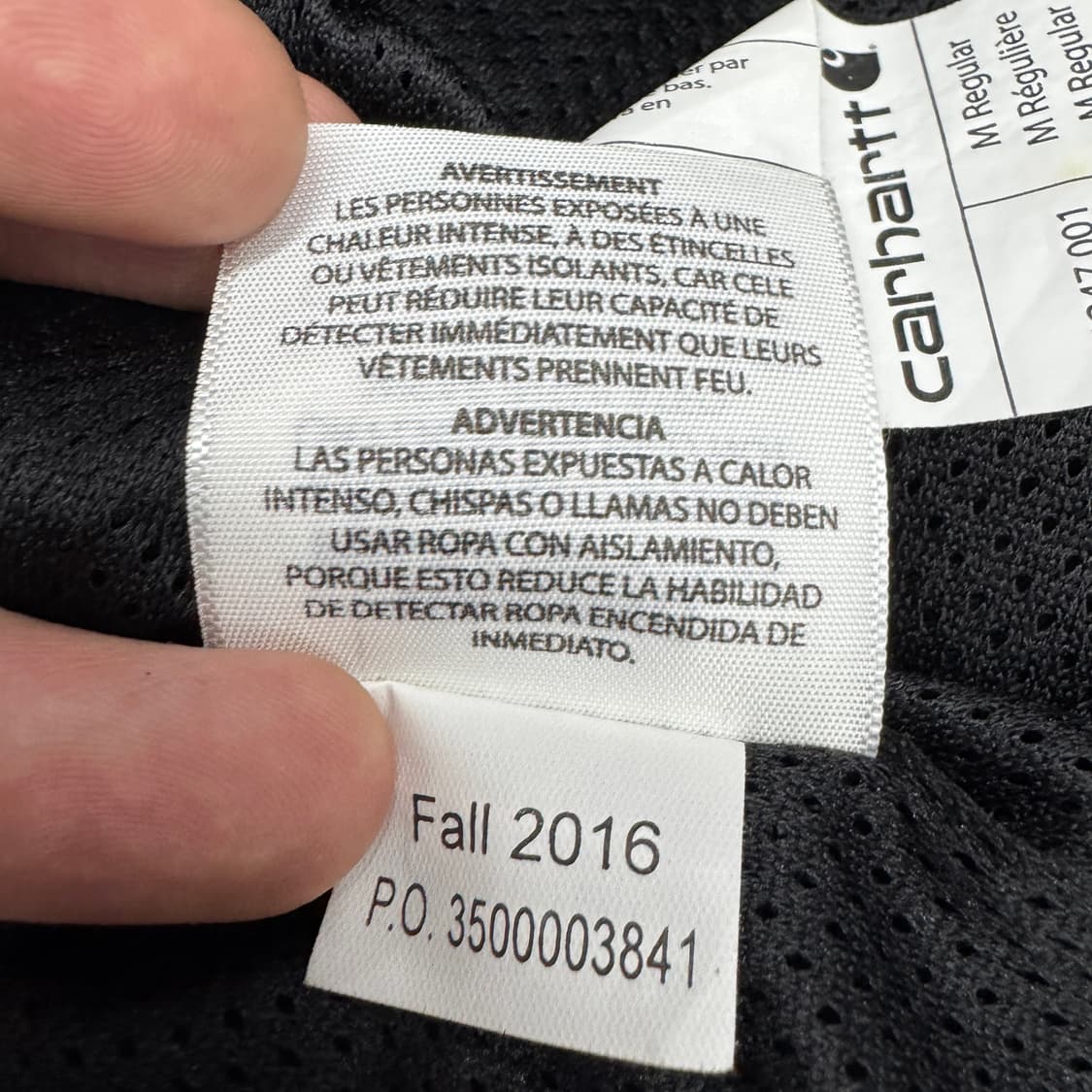 칼하트 투포켓 락포드 바람막이 자켓 블랙 상품이미지7