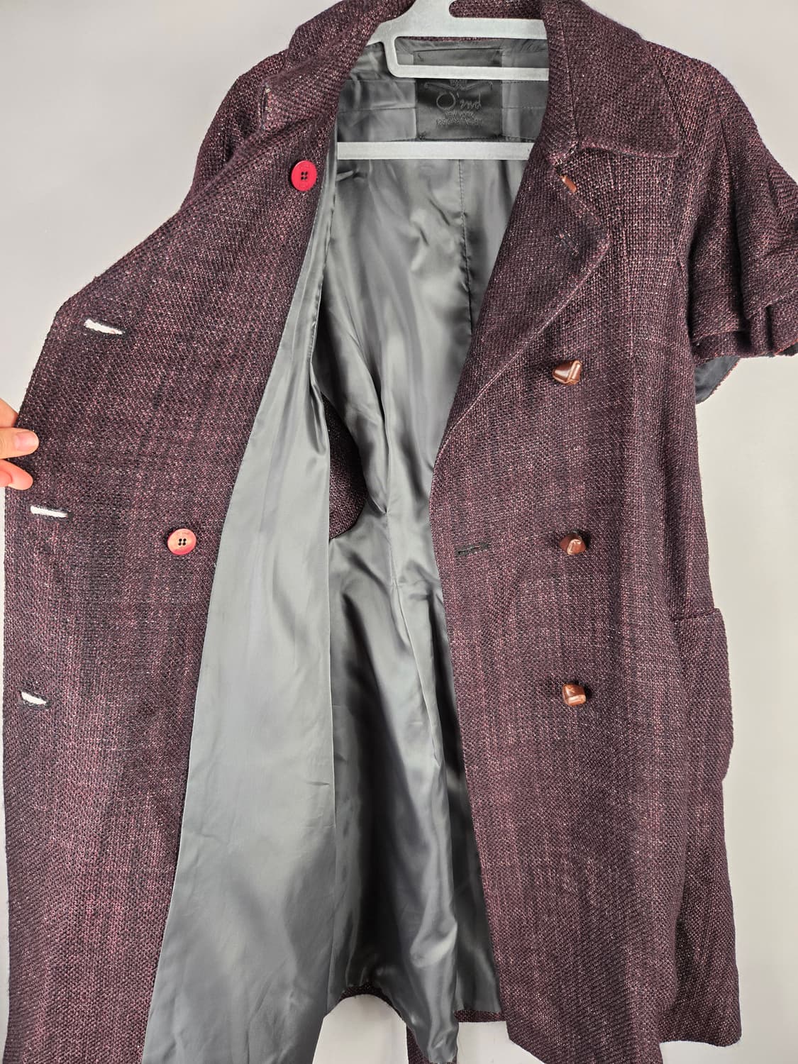 [무료배송]오즈세컨 55 여성 울 혼방 벨트 트렌치 원피스 상품이미지9