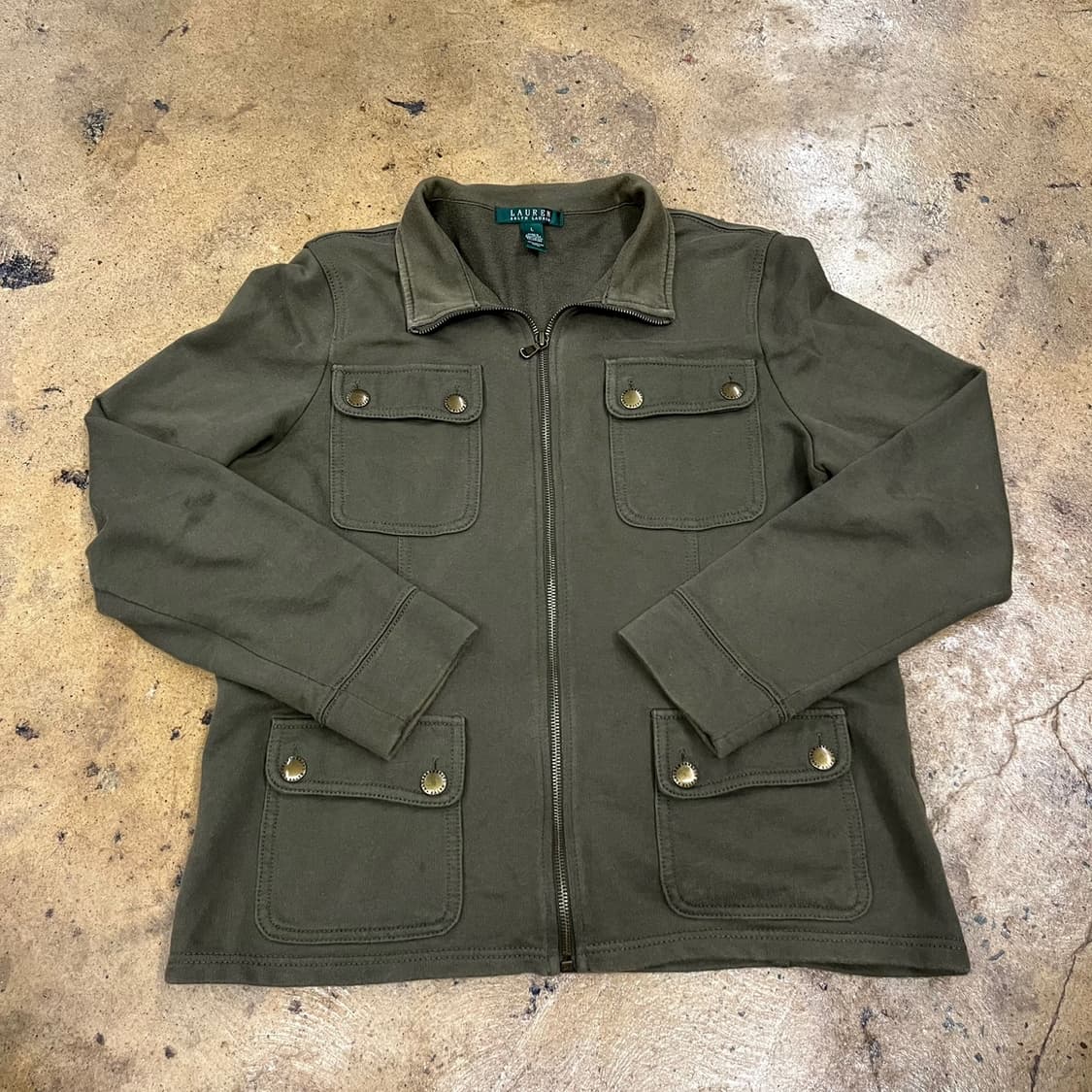 폴로 랄프로렌 다크카키 코튼 자켓 상품이미지2