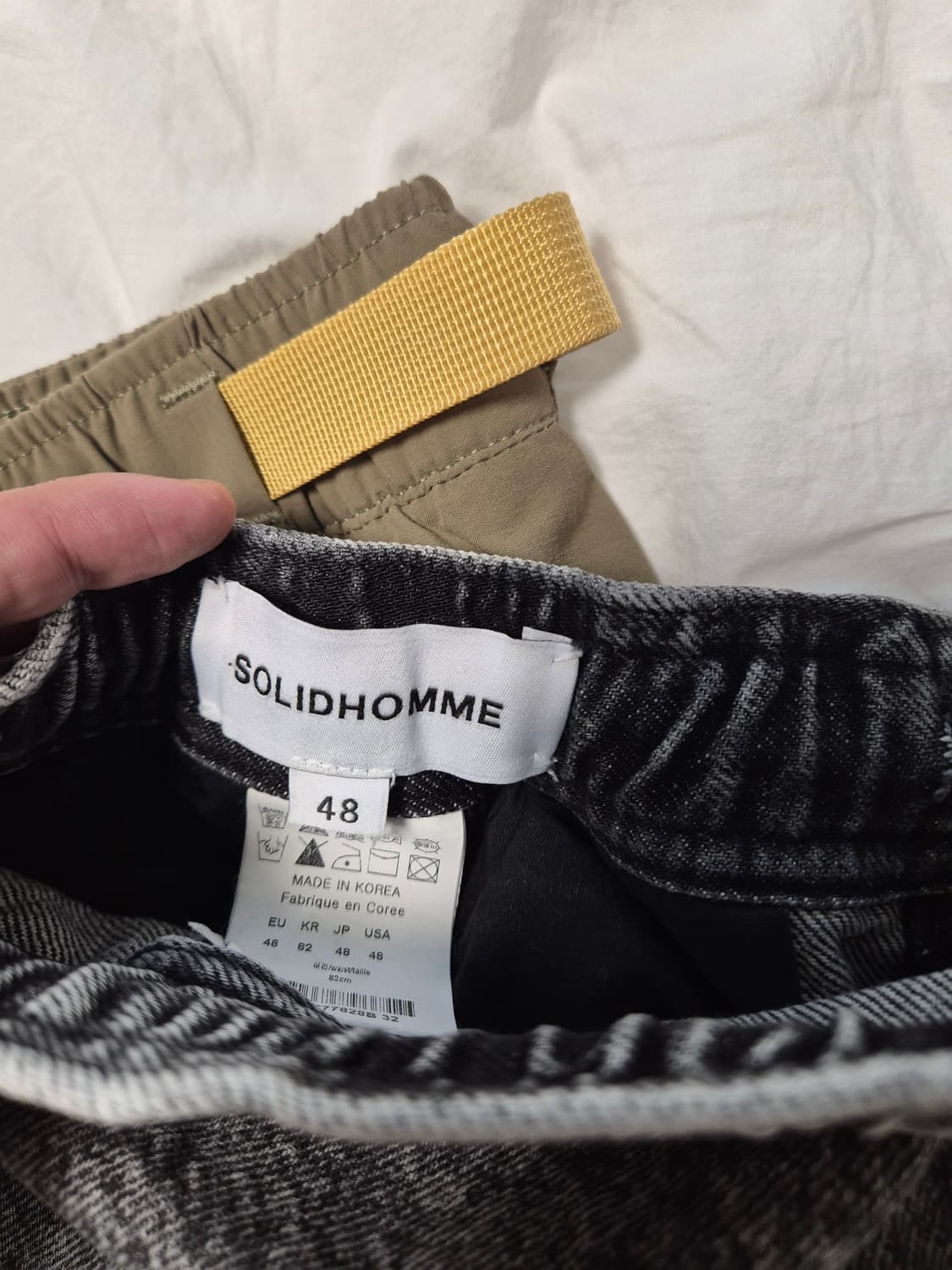 솔리드옴므 흑청 반바지 상품이미지4