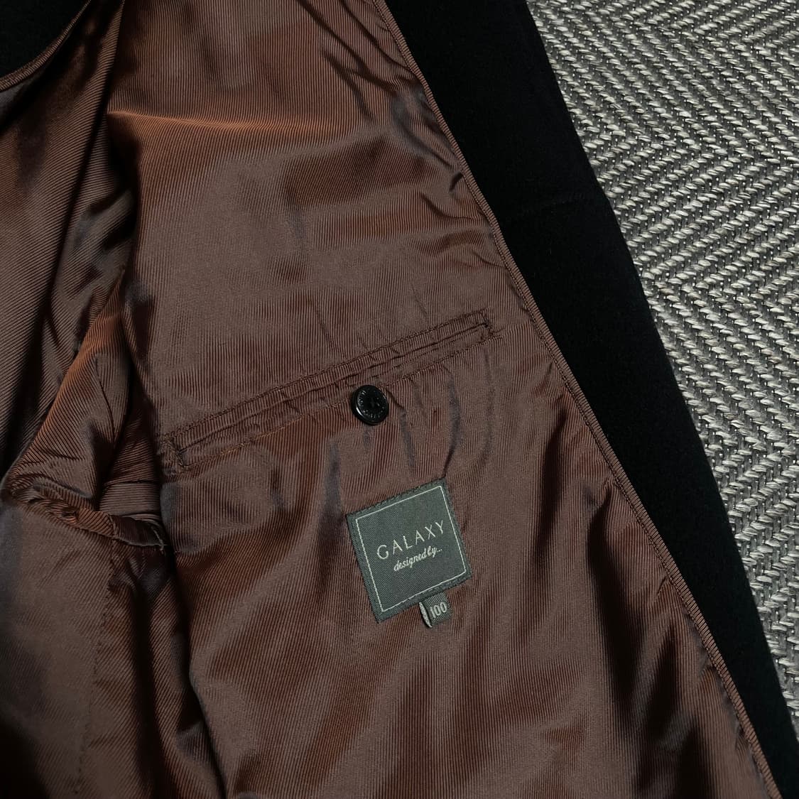 Galaxy 미니멀 울 캐시미어 혼방 베이직 블루종 자켓o 5211 상품이미지5