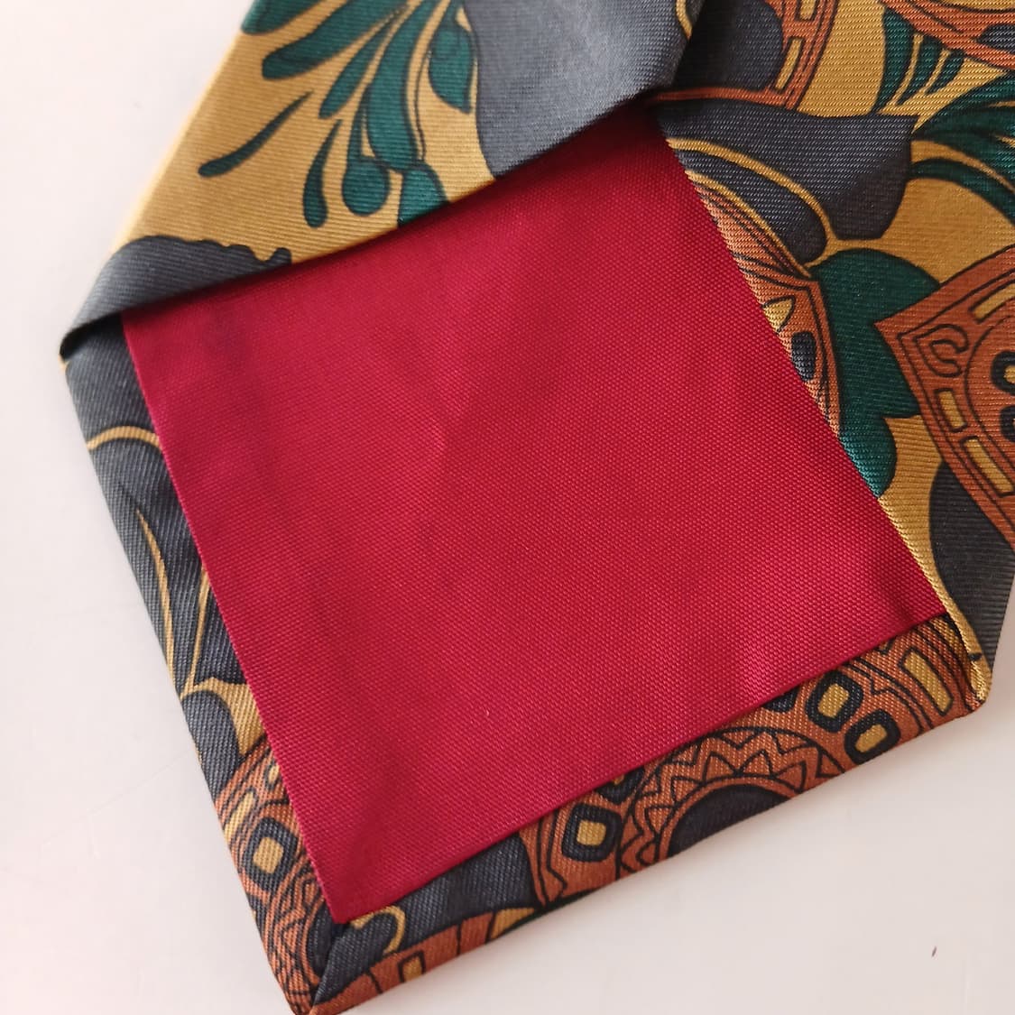 던힐 실크 브라운 패턴 넥타이 9.2cm A등급 A19337
 상품이미지10