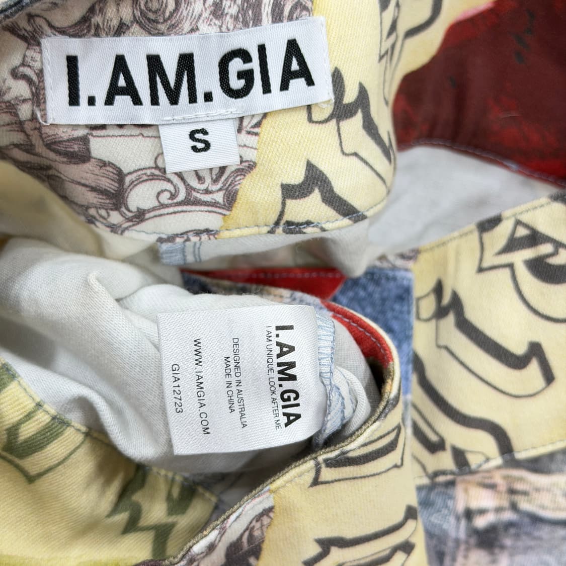 IAMGIA 아이엠지아 패턴 팬츠 바지 S 상품이미지4