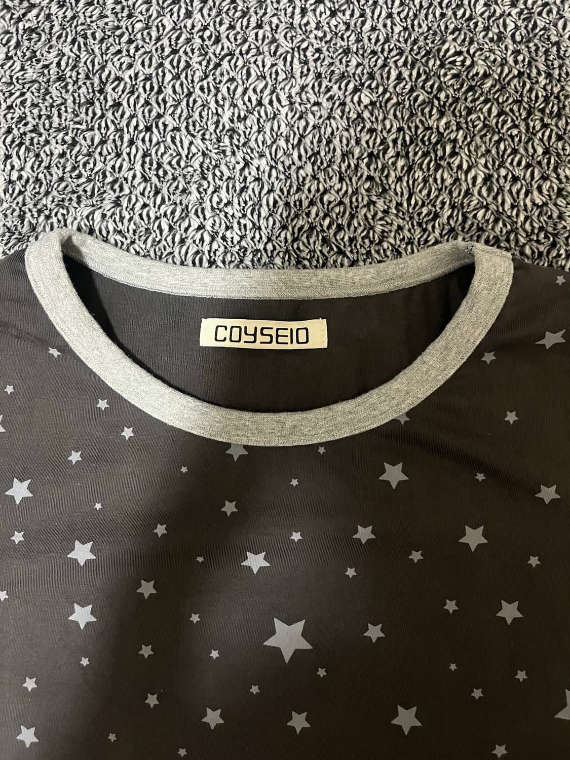 코이세이오 milky star t-shirt charcoal 상품이미지3