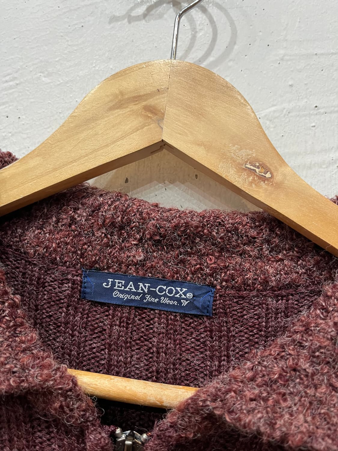 JEAN COX JPN 골지 니트집업 우먼즈  상품이미지5