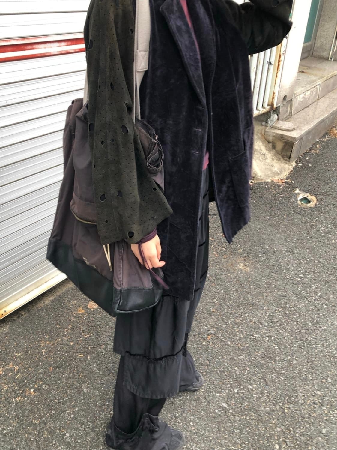 ANNAPIANURA 아티잔 스웨이드 코트 상품이미지4