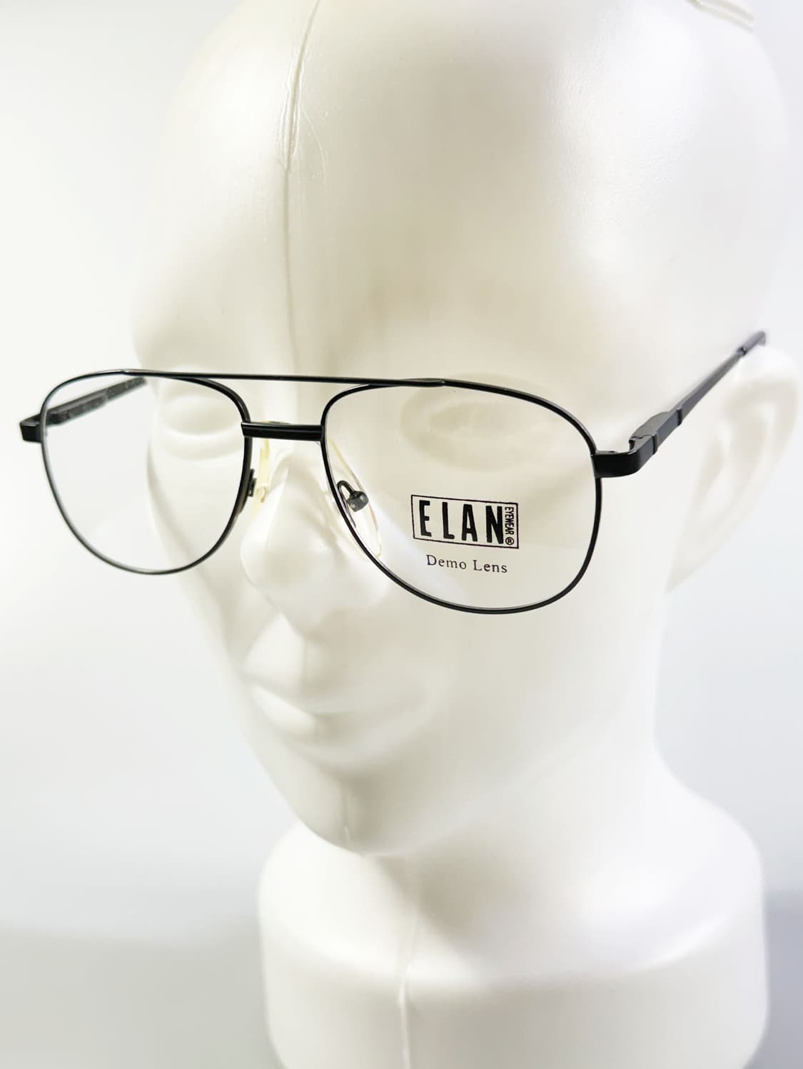 90s ELAN 블랙 보잉 스퀘어 메탈 프레임 빈티지 안경 상품이미지9