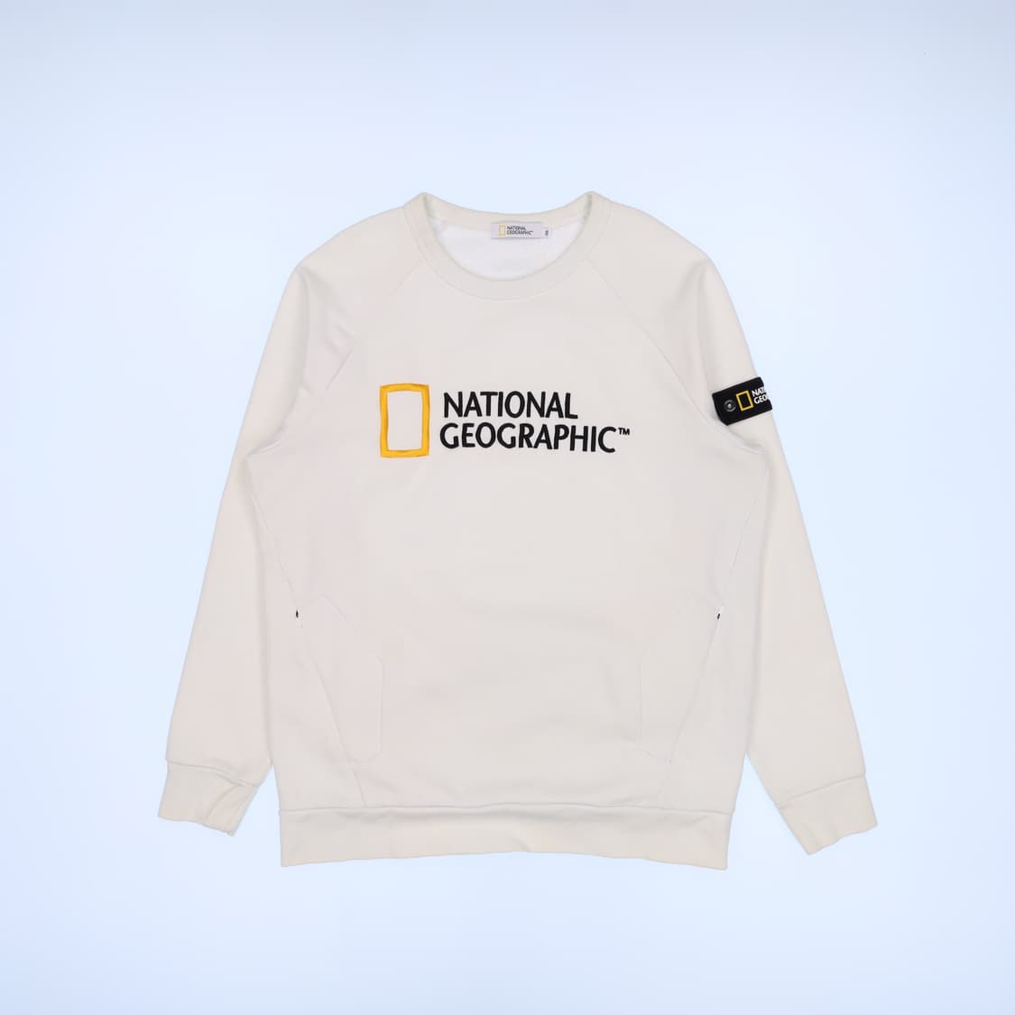 [2XL] 내셔널지오그래픽 와펜 기모 포켓 맨투맨 티셔츠 N7101 상품이미지1