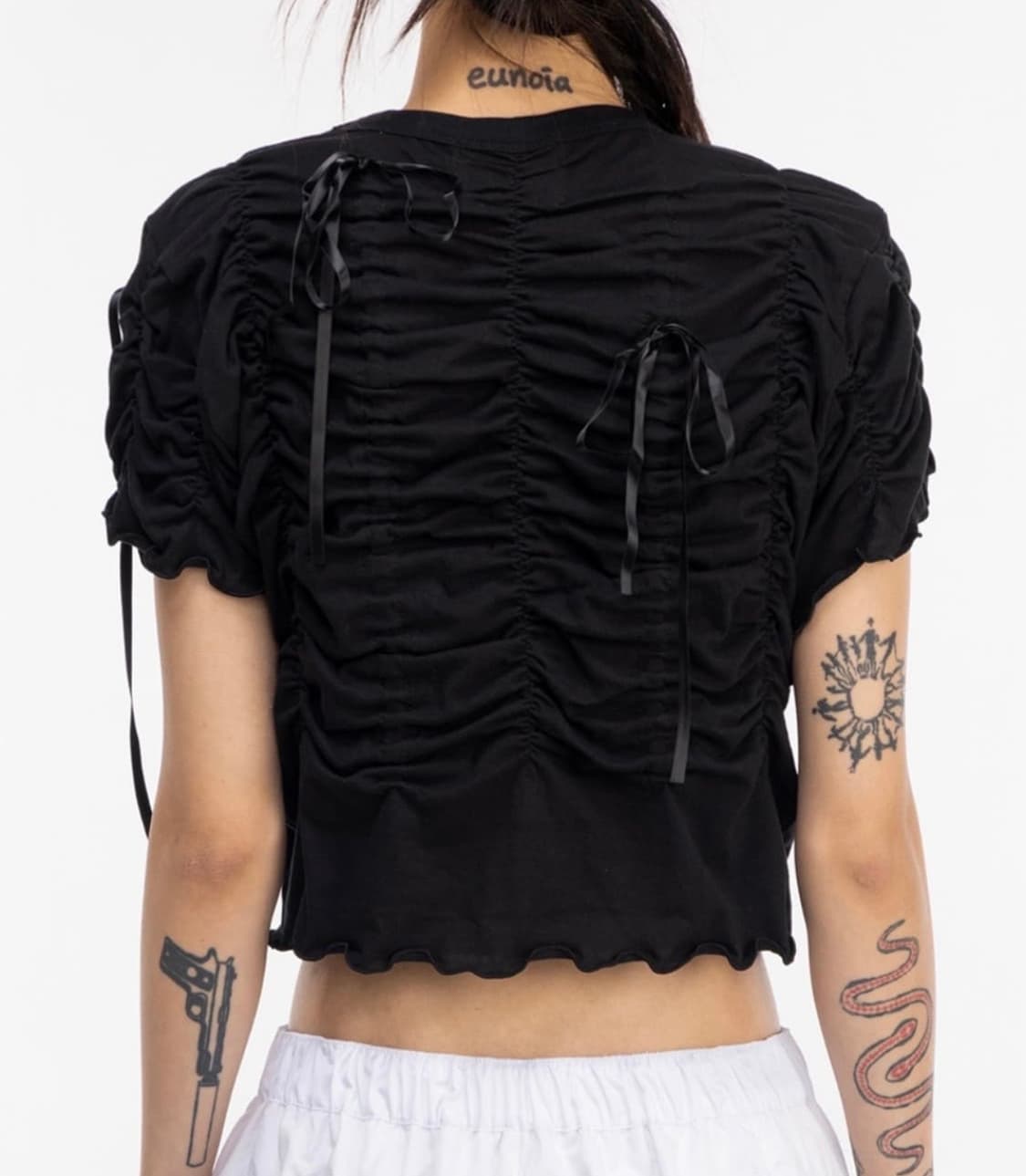 김미더영 셔링 티셔츠 상품이미지2