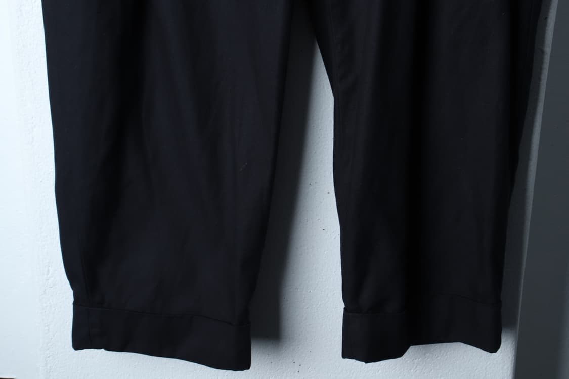 W(XL) 코스 면바지 팬츠 투턱 블랙 놈코어-P9767 상품이미지4