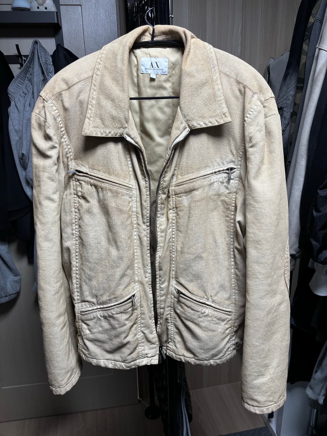 알마니 익스체인지 코듀로이 자켓 상품이미지1