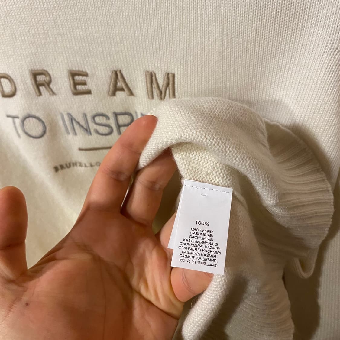 브루넬로 쿠치넬리 dream to inspire 캐시미어 니트 상품이미지7