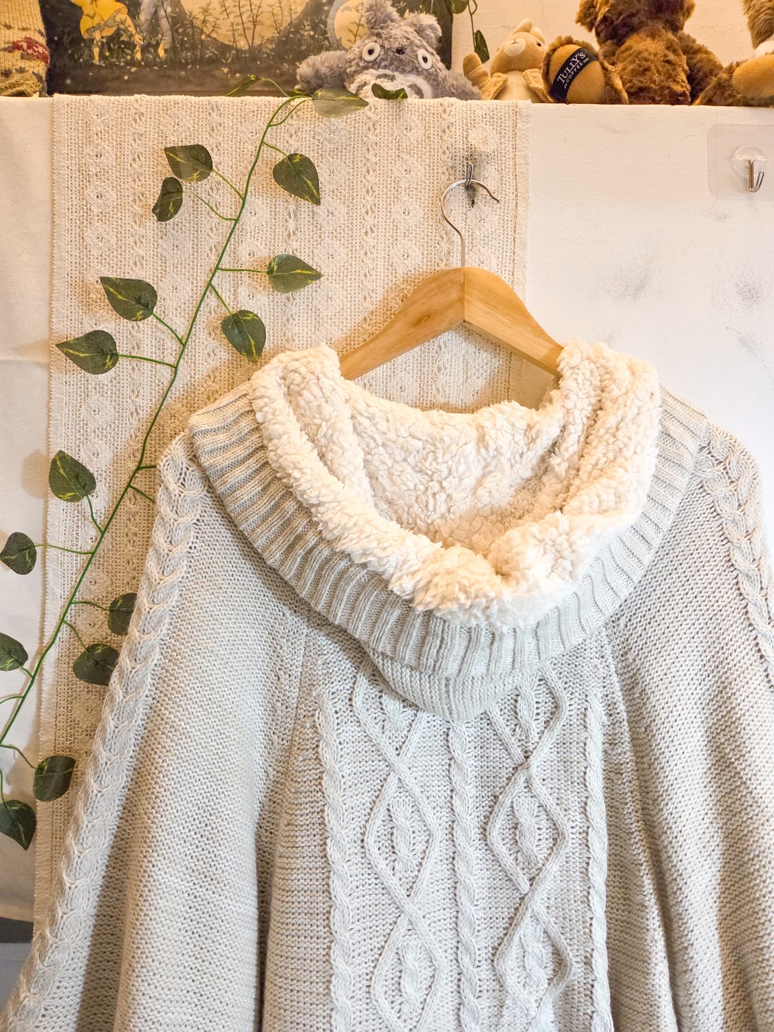 다람쥐 패치 케이프 가디건 상품이미지6