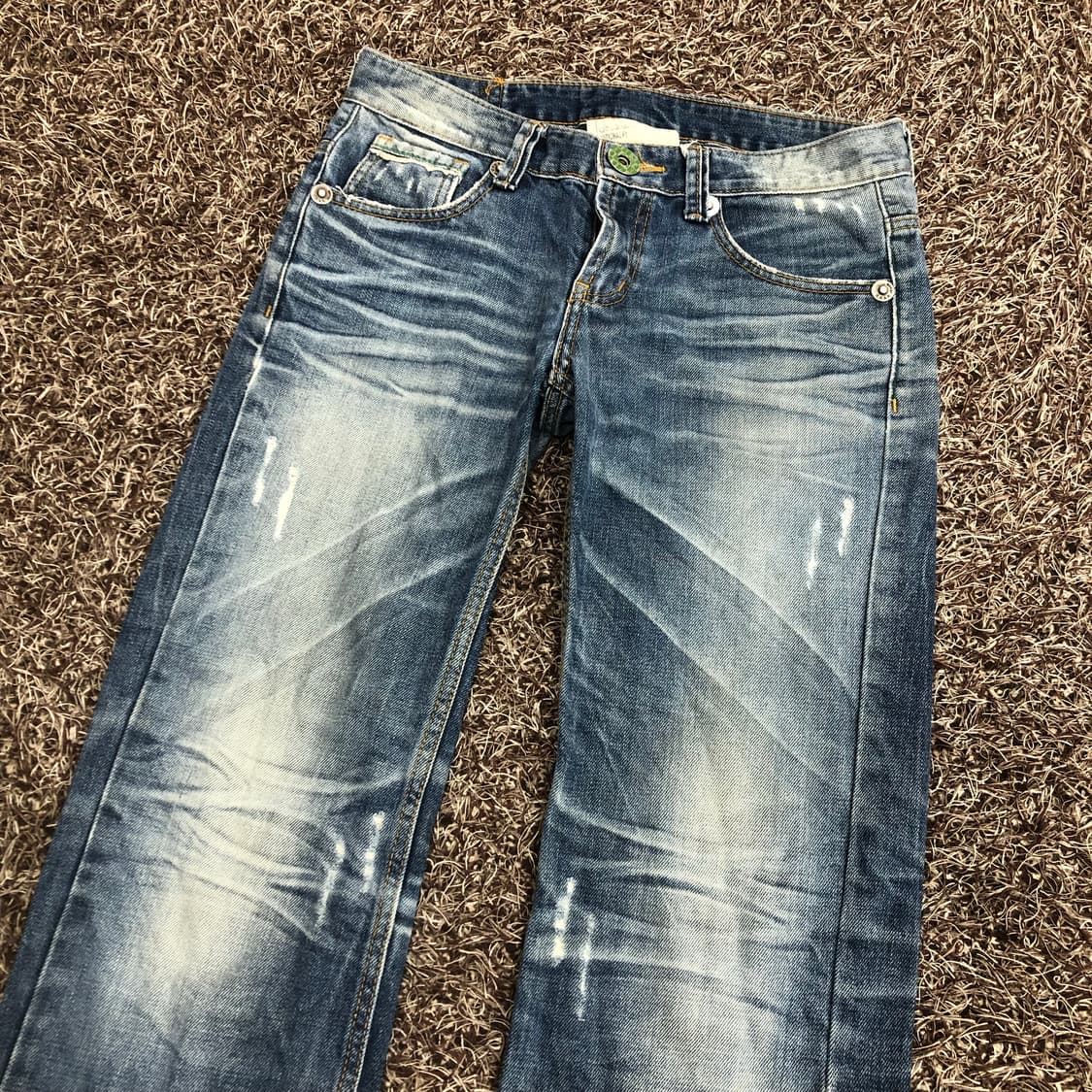 COAX 빈티지 워시드 디스 데님 팬츠 상품이미지2