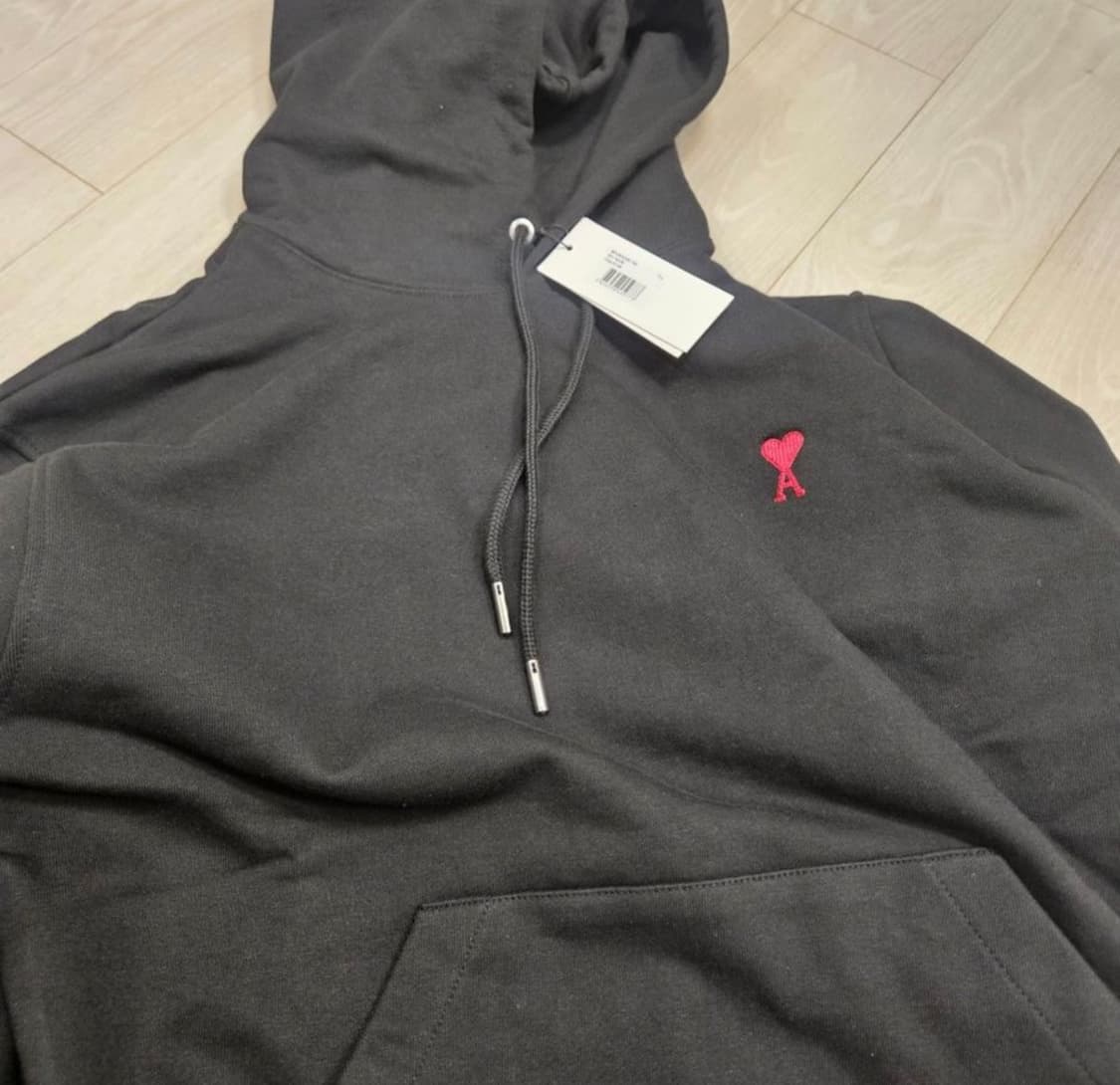 아미 후드티 블랙 새상품 상품이미지2