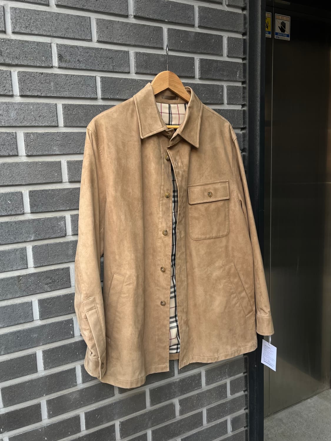 00s BURBERRY 버버리 스웨이드 자켓 브라운 상품이미지7