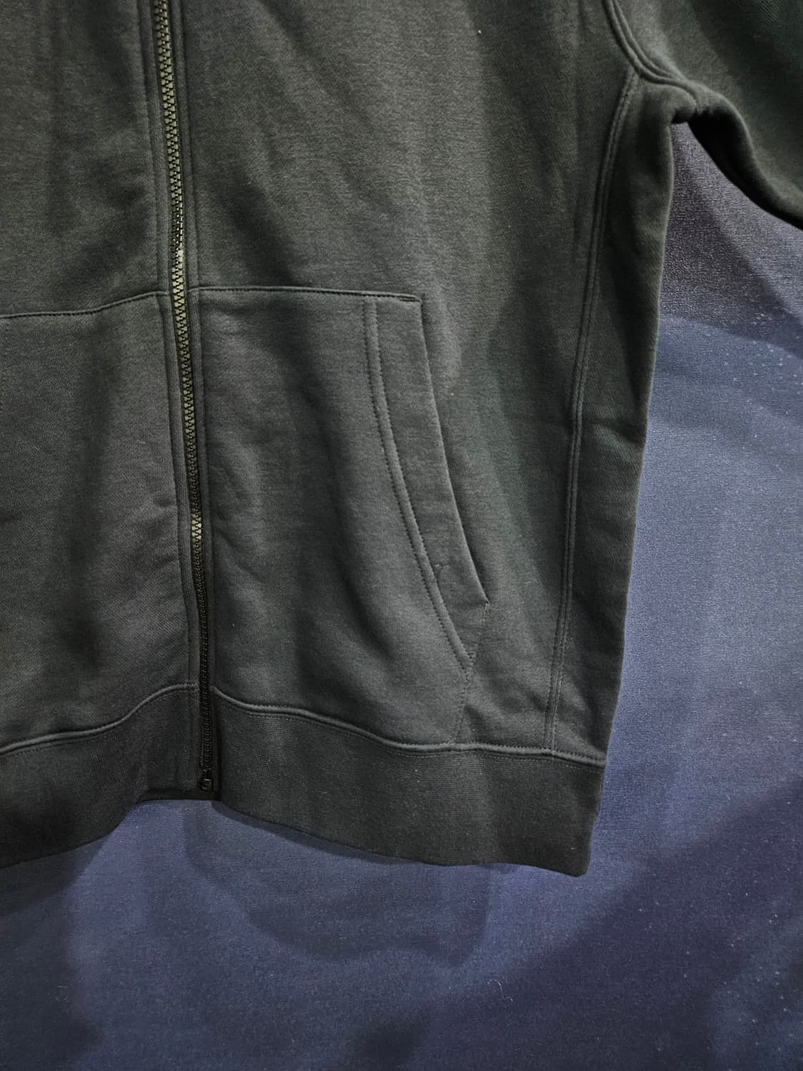 나이키 자수로고 차콜컬러 남성 100 기모 후드집업 상품이미지6