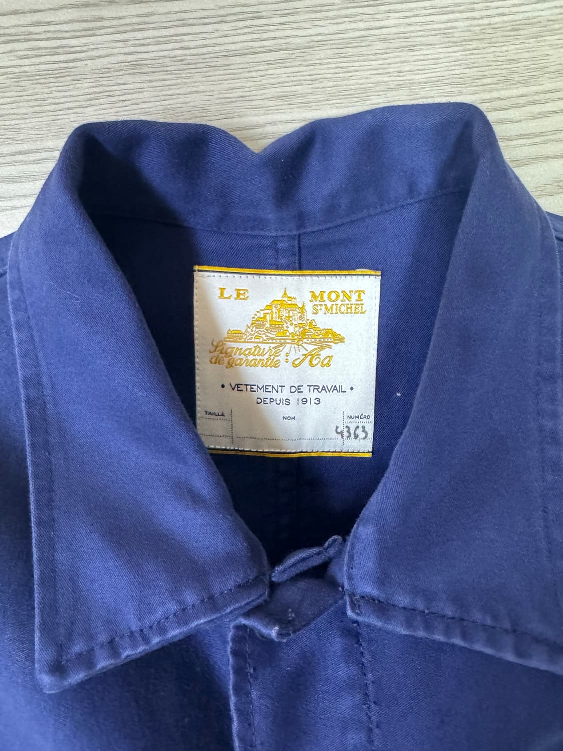 르몽생미셸 워크 자켓 블루 사이즈M 상품이미지3