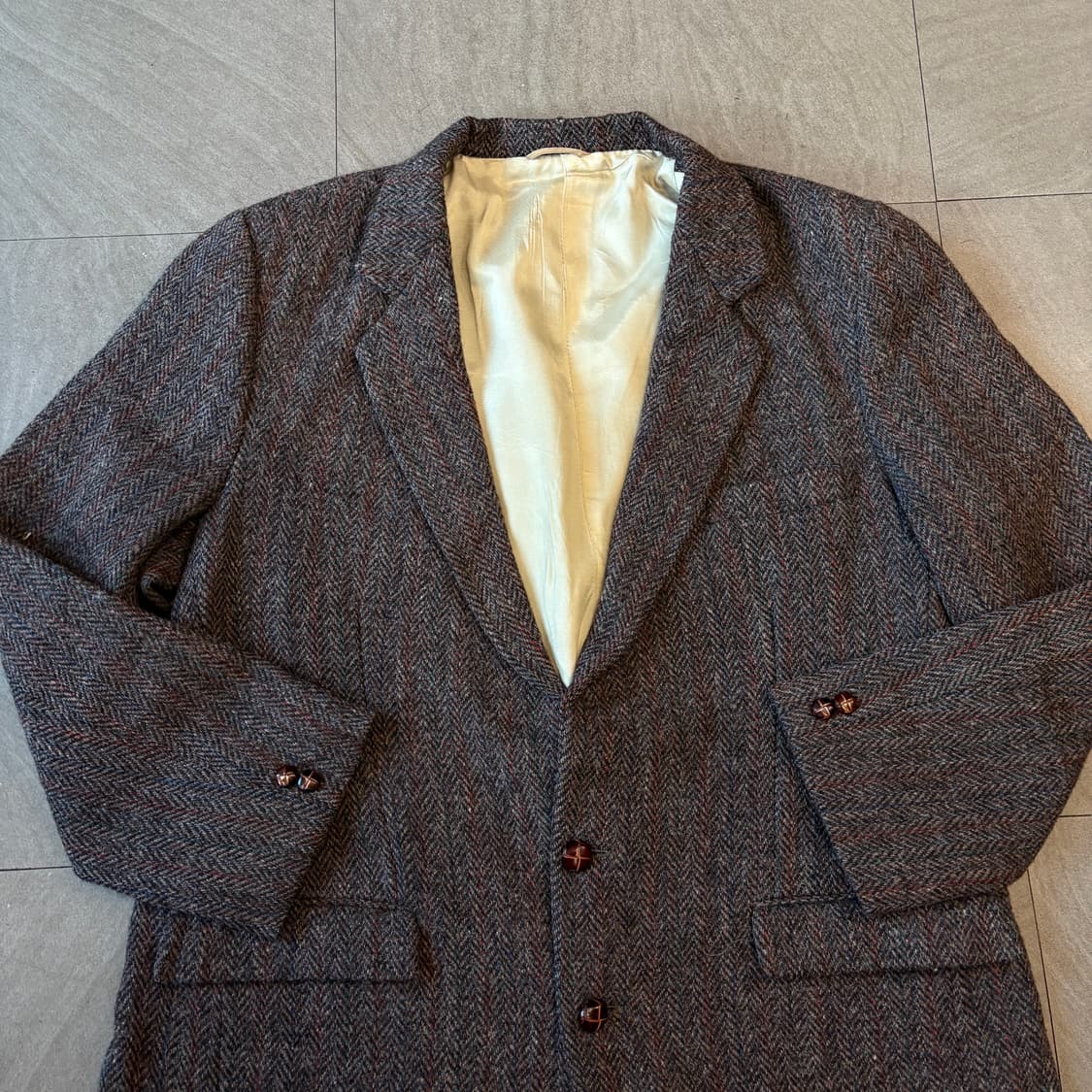빈티지 해리스트위드 울 자켓 상품이미지3