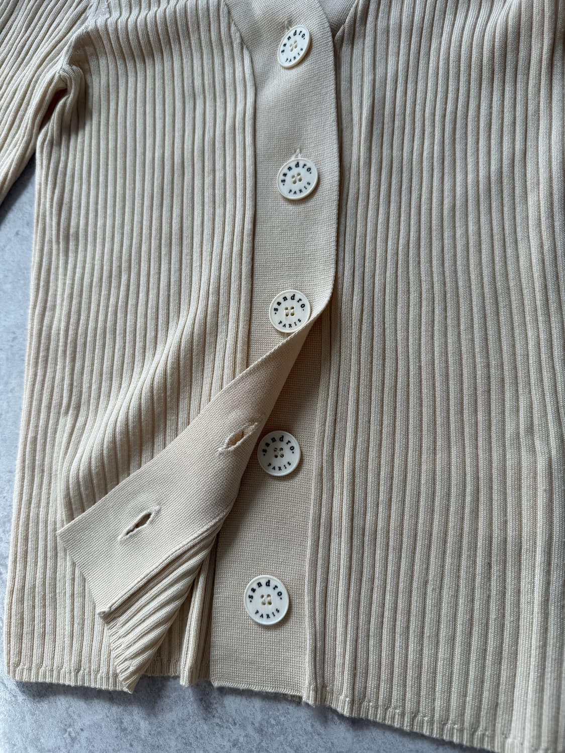 산드로 가브리엘 제니 골지 가디건 사이즈0 상품이미지2