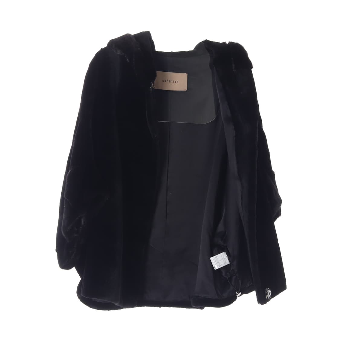 사바티에 100% 밍크 실크 후드 밍크코트 퍼 모피코트
 상품이미지4