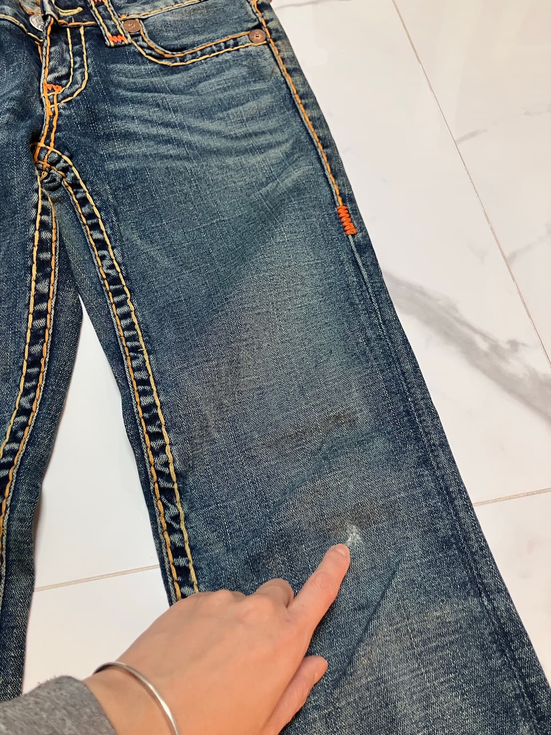 Johnny super T 조니 수퍼티 다크워시 부츠컷 트루릴리젼 상품이미지8