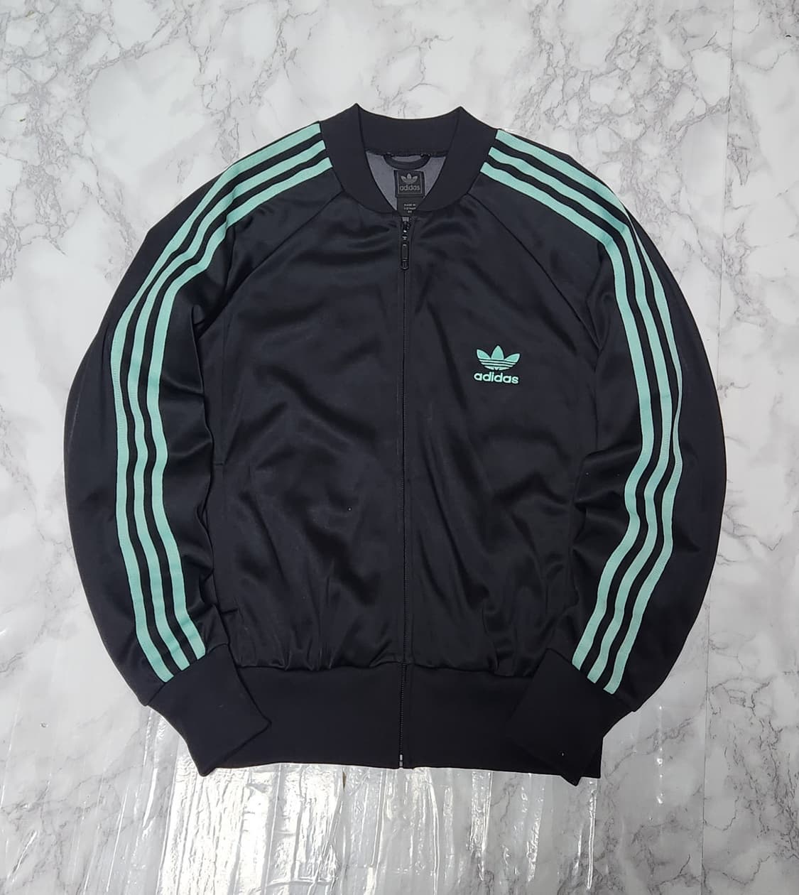 아디다스 삼선 블랙x민트 트레이닝 져지 자켓 상품이미지1
