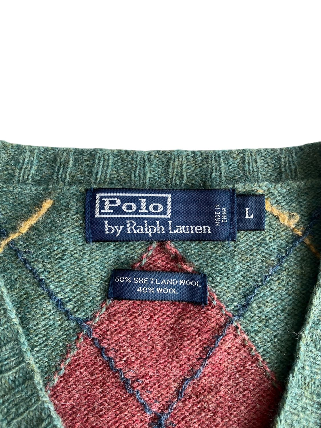 폴로 셔틀랜드 울 아가힐 스웨터 베스트 상품이미지5