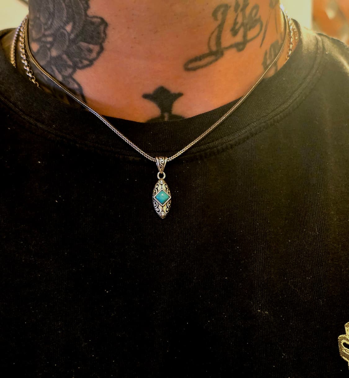 🌿 Silver925 Turquoise Pendant Necklace 상품이미지7