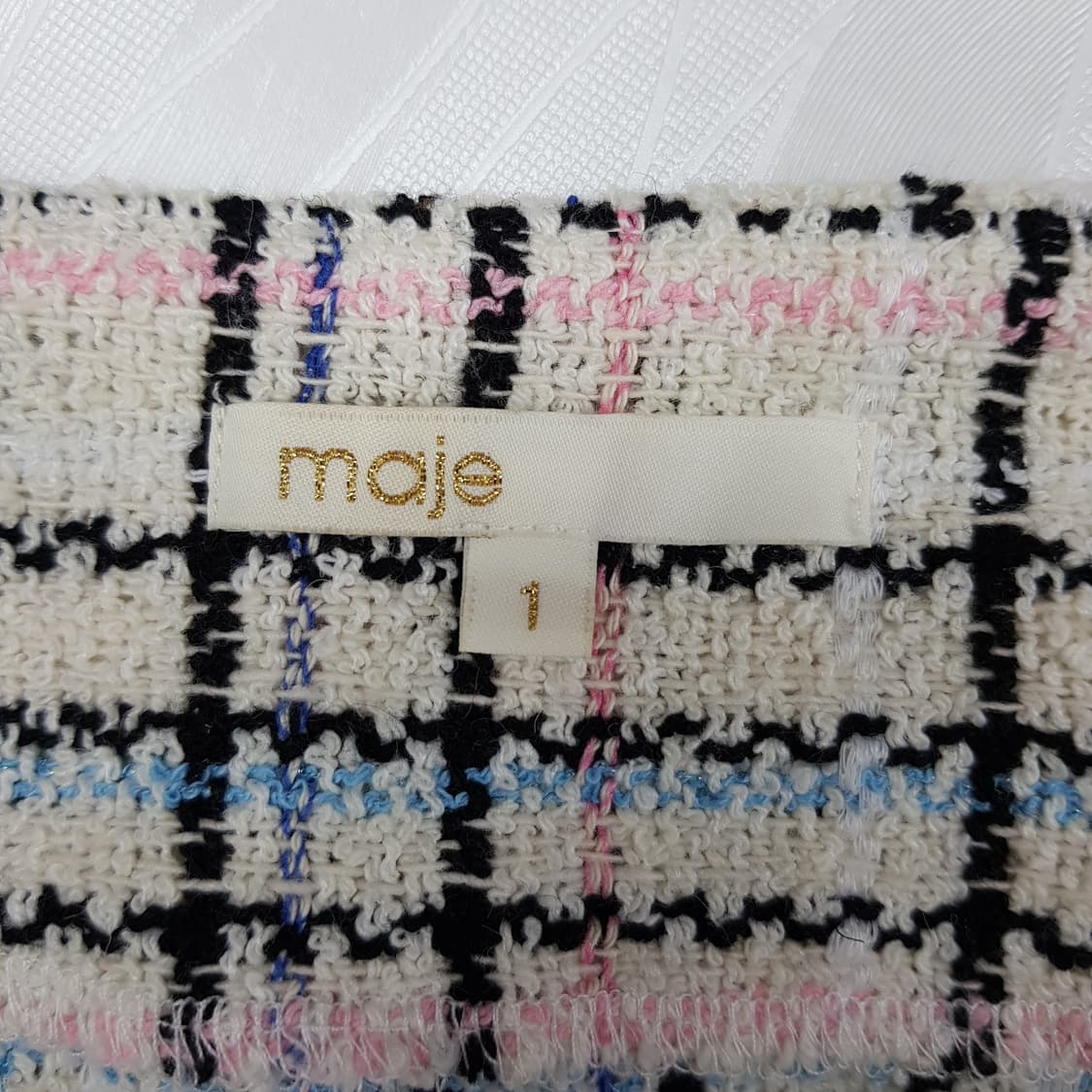 마쥬 maje 체크 트위드 크롭 자켓 1사이즈 상품이미지7