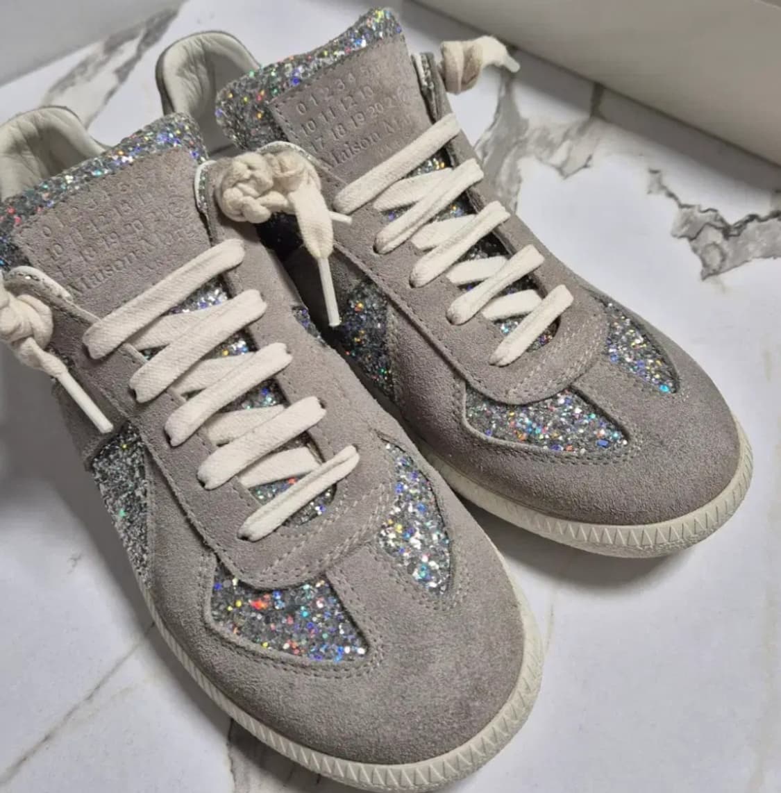 (정품)메종 마르지엘라 글리터 스니커즈 37사이즈(235-240) 상품이미지8