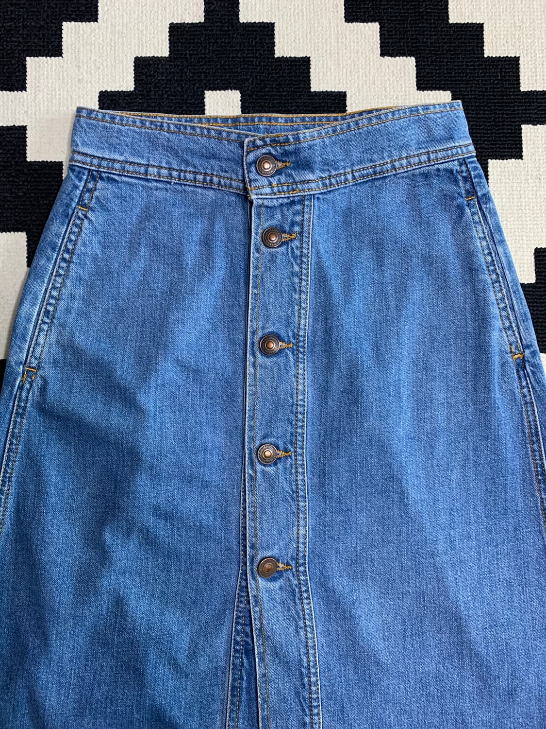 ZARA 자라 버튼플라이 데님 스커트_XS 상품이미지2