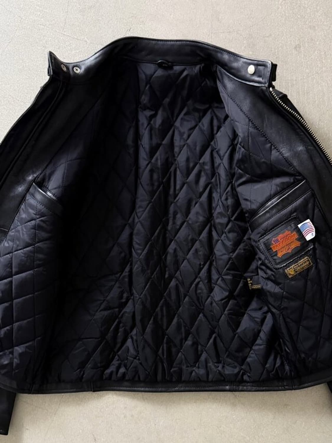 Freedom cowhaid Leather rider jacket 상품이미지8