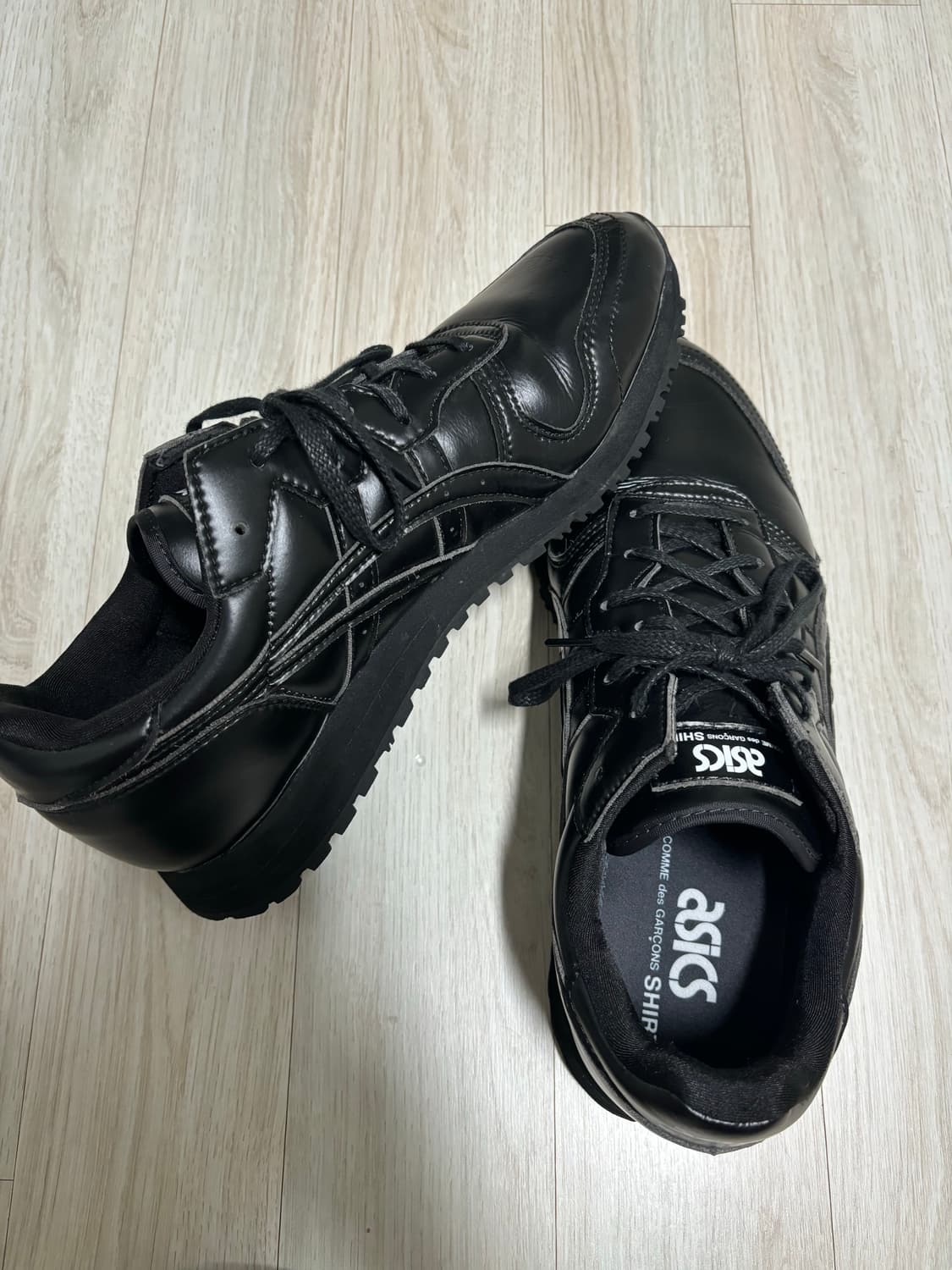 아식스 x 꼼데가르송 셔츠 OC 러너 블랙 상품이미지4