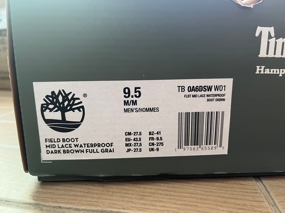 Kith x Timberland 필드 부츠 다크 브라운 (275) 상품이미지7