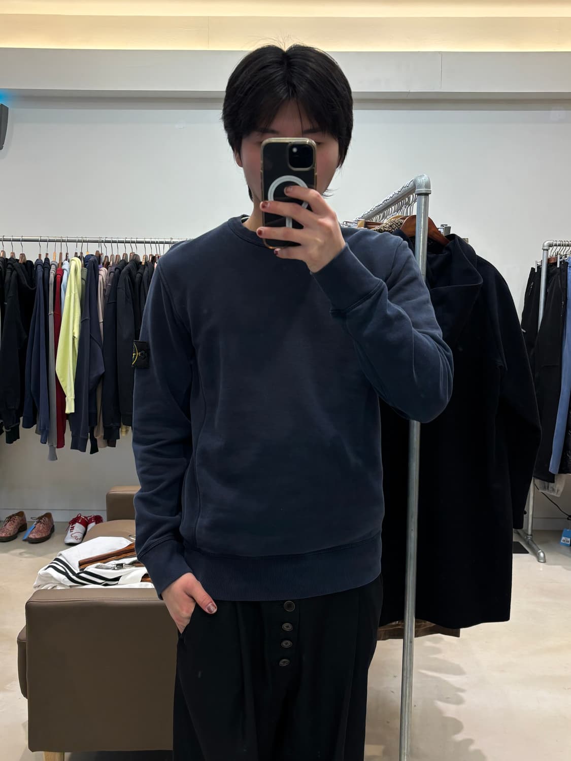 스톤아일랜드 나침반 패치 맨투맨 상품이미지7