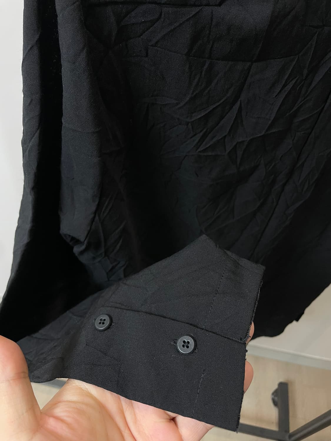 (M) Transit 트랜짓 크링클 울 린넨 셔츠 상품이미지7