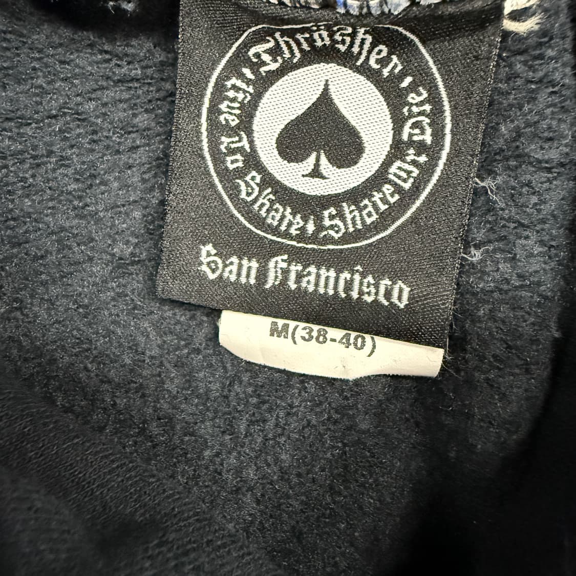 (M)트레셔 Thrasher 플레임 로고 후드티셔츠(블랙) 상품이미지2