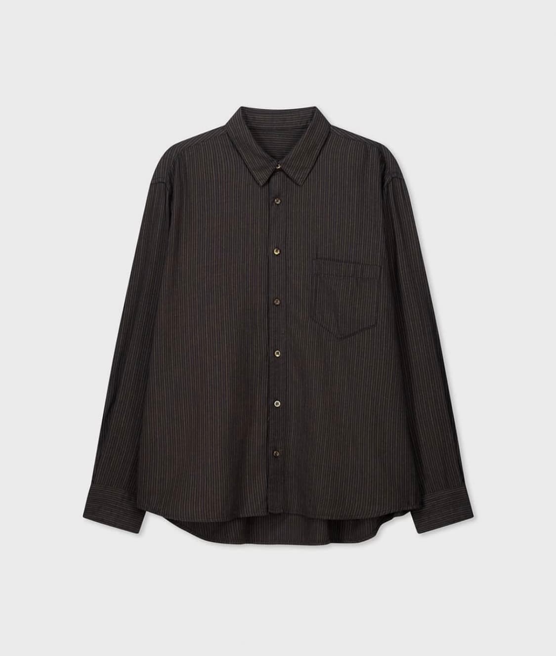 벨리에 블랙 멀티스트라이프 셔츠 상품이미지1