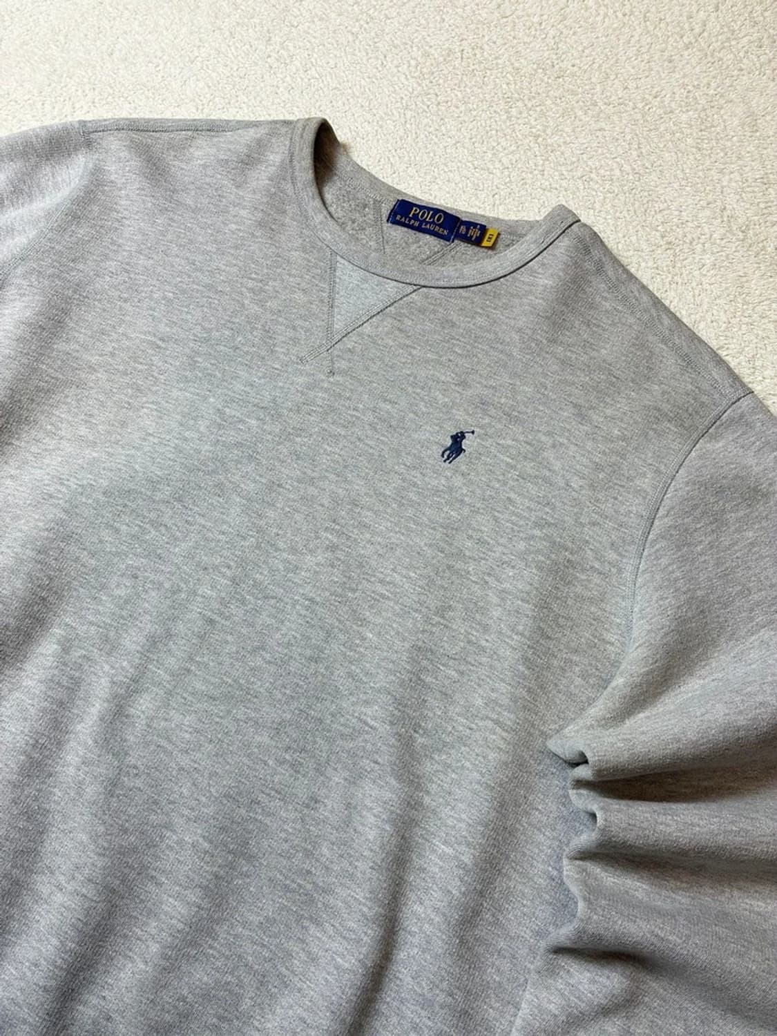 폴로 랄프로렌 로고 큐알 크루넥 맨투맨 PN7261 상품이미지2