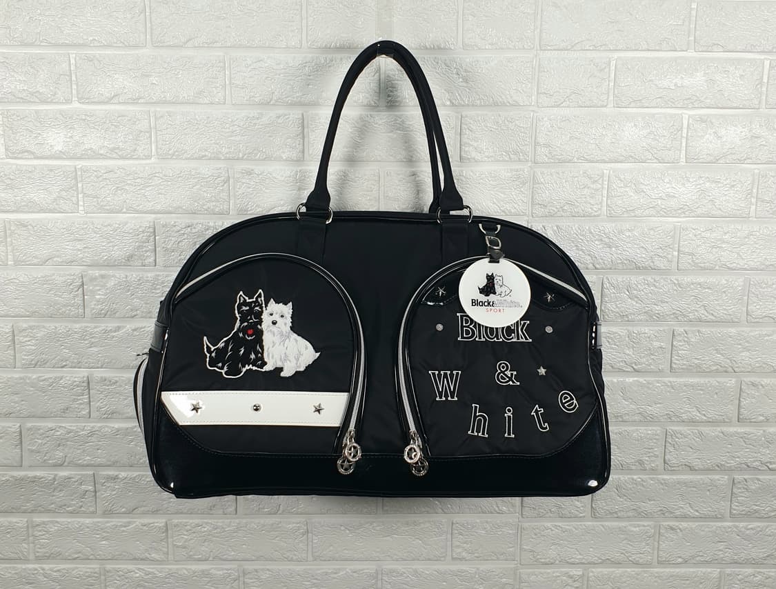 블랙앤화이트 골프 보스턴백 상품이미지1