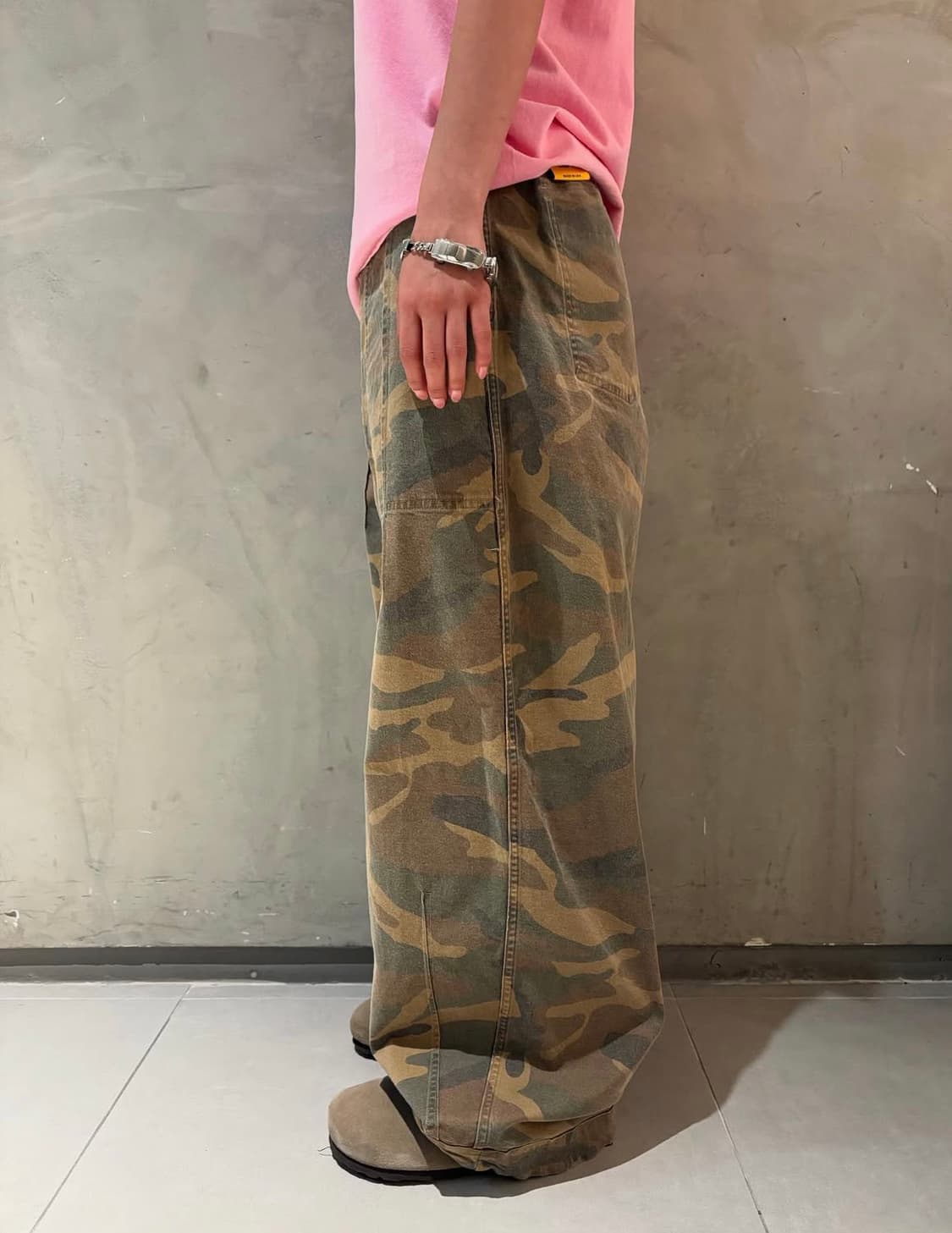 (에크루)스탠드얼론 카모 리버시블 커브드 코튼 팬츠 상품이미지4