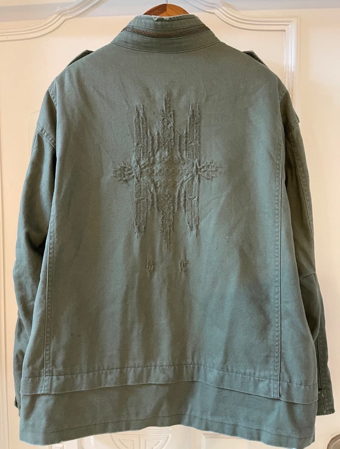 자라 Zara 베이직 오버핏카키 야상 자켓 /L 상품이미지3