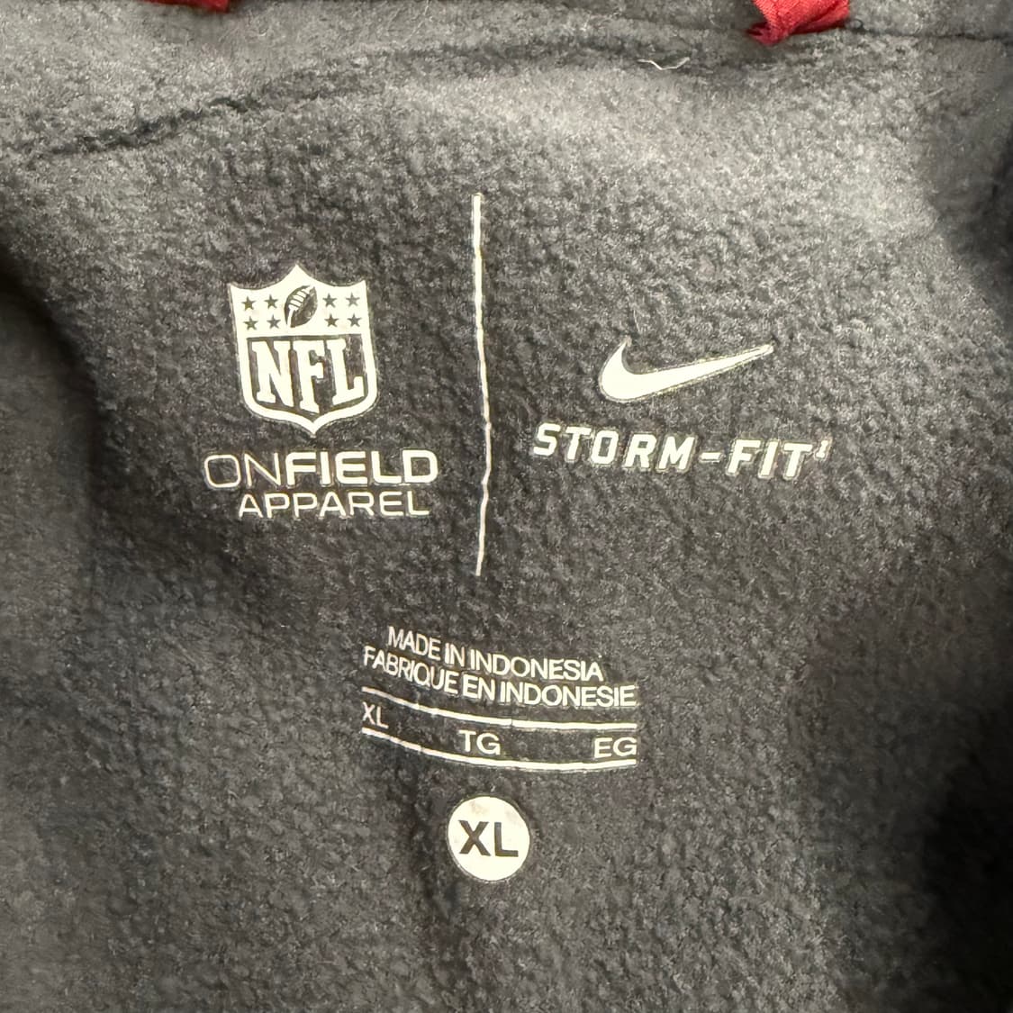 [정품/XL] 나이키 NFL 후드 패딩 자켓 버건디 b19 상품이미지5