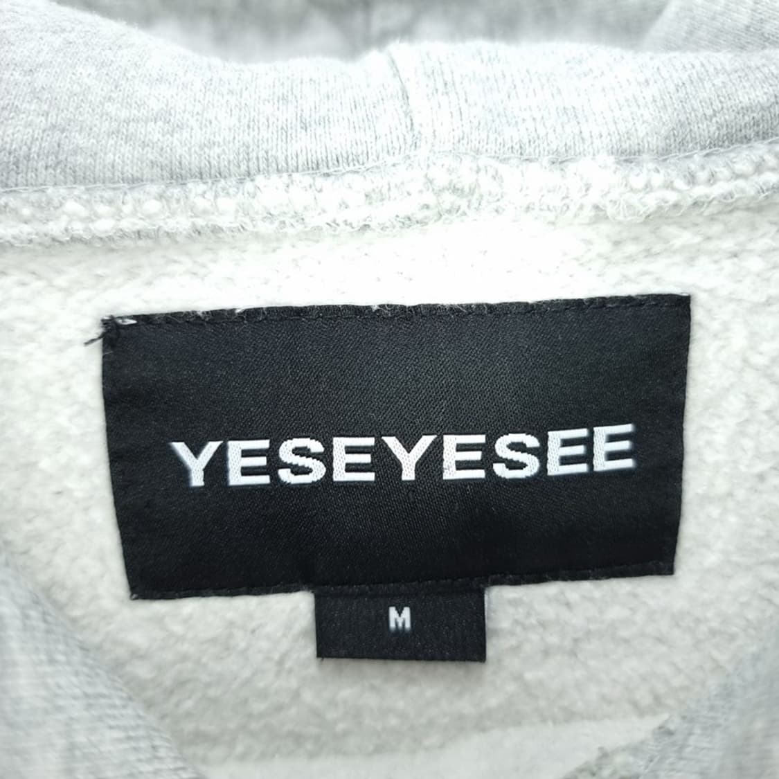 [예스아이씨] 빅로고 프린팅 오버핏 후드티 그레이 M18594 상품이미지8