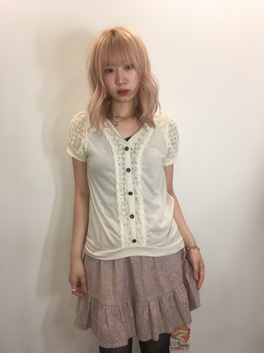 axes femme lace hood cardigan 상품이미지3