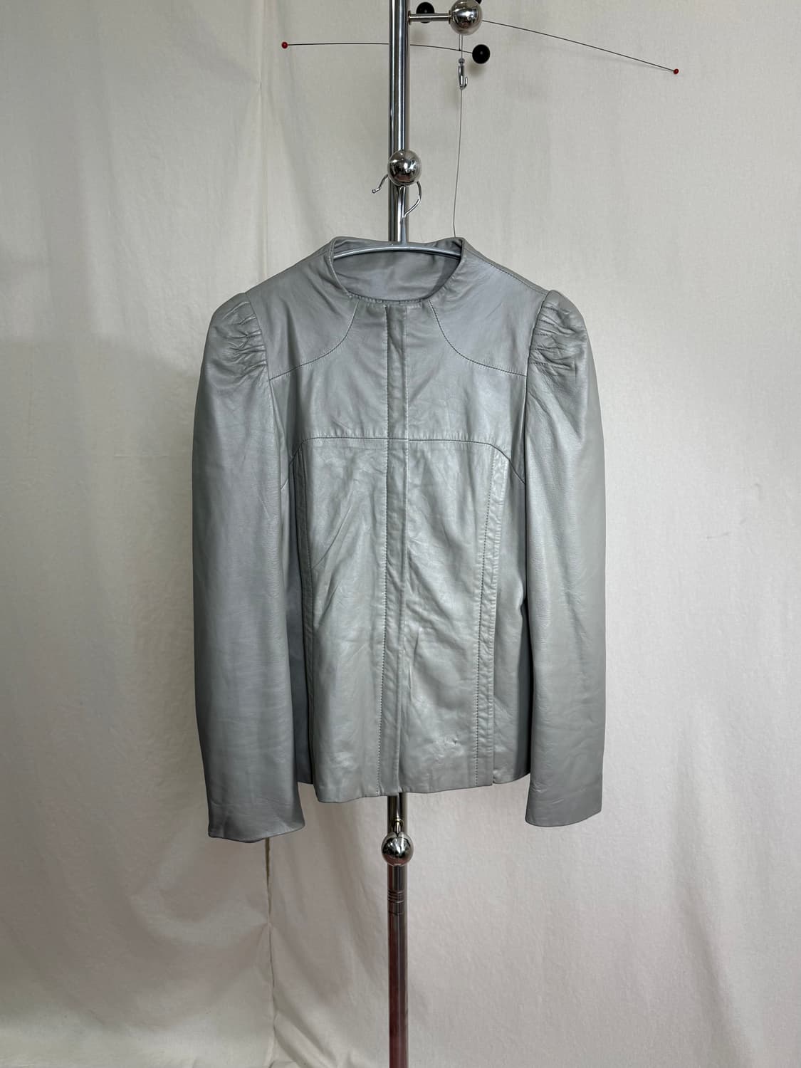 Otto 퍼프 숄더 양가죽 자켓 상품이미지4